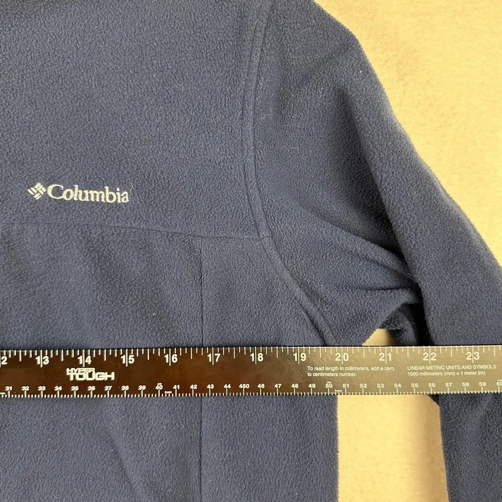 Columbia Fleece Jacket Mens M Navy Blue Interchange Full Zip Outdoor Gorpcore